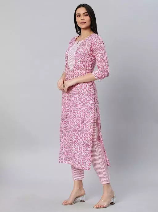 Presenting Beautiful Printed  Kurta And Pant Set.