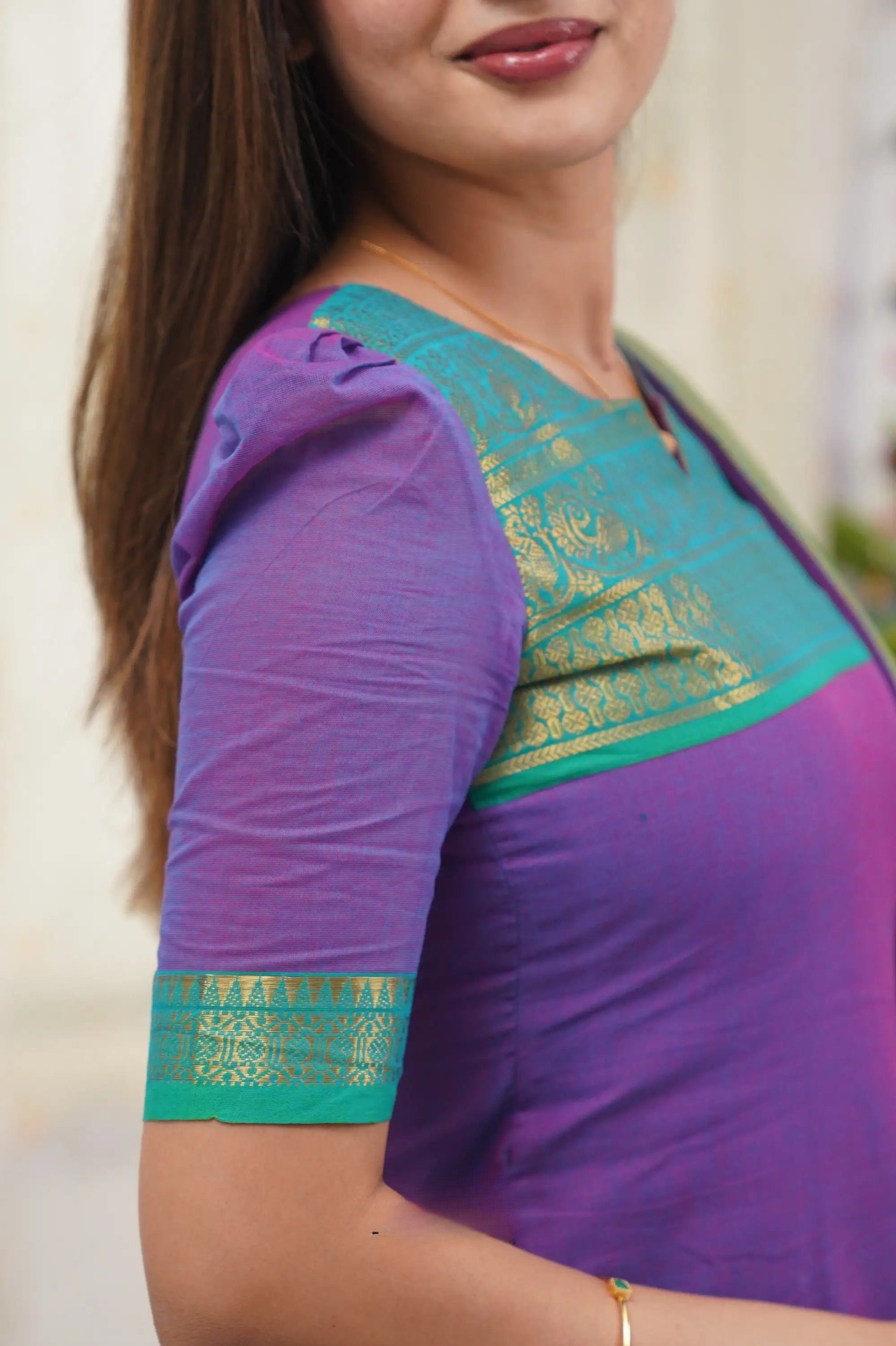 Women's Chanderi  Cotton Kurta Dupatta Set