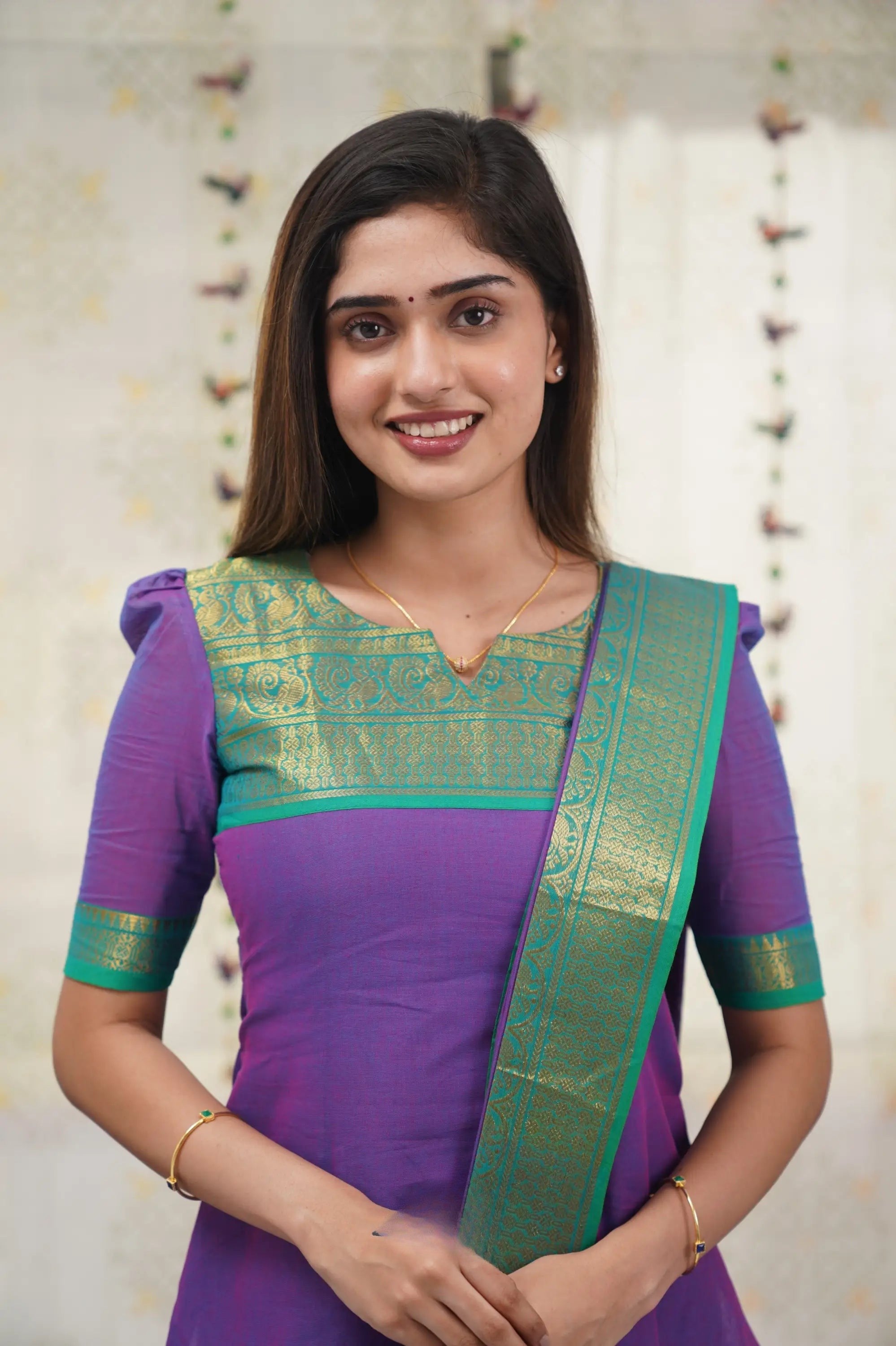 Chic Chanderi Cotton Kurta and Dupatta Set