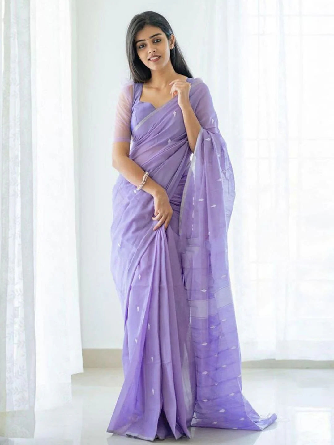 Soft Lilen Slab Saree  Perfect for Festive and Cultural Celebrations