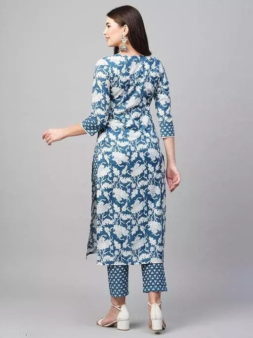 Comfort with Style in this kurti and pant set