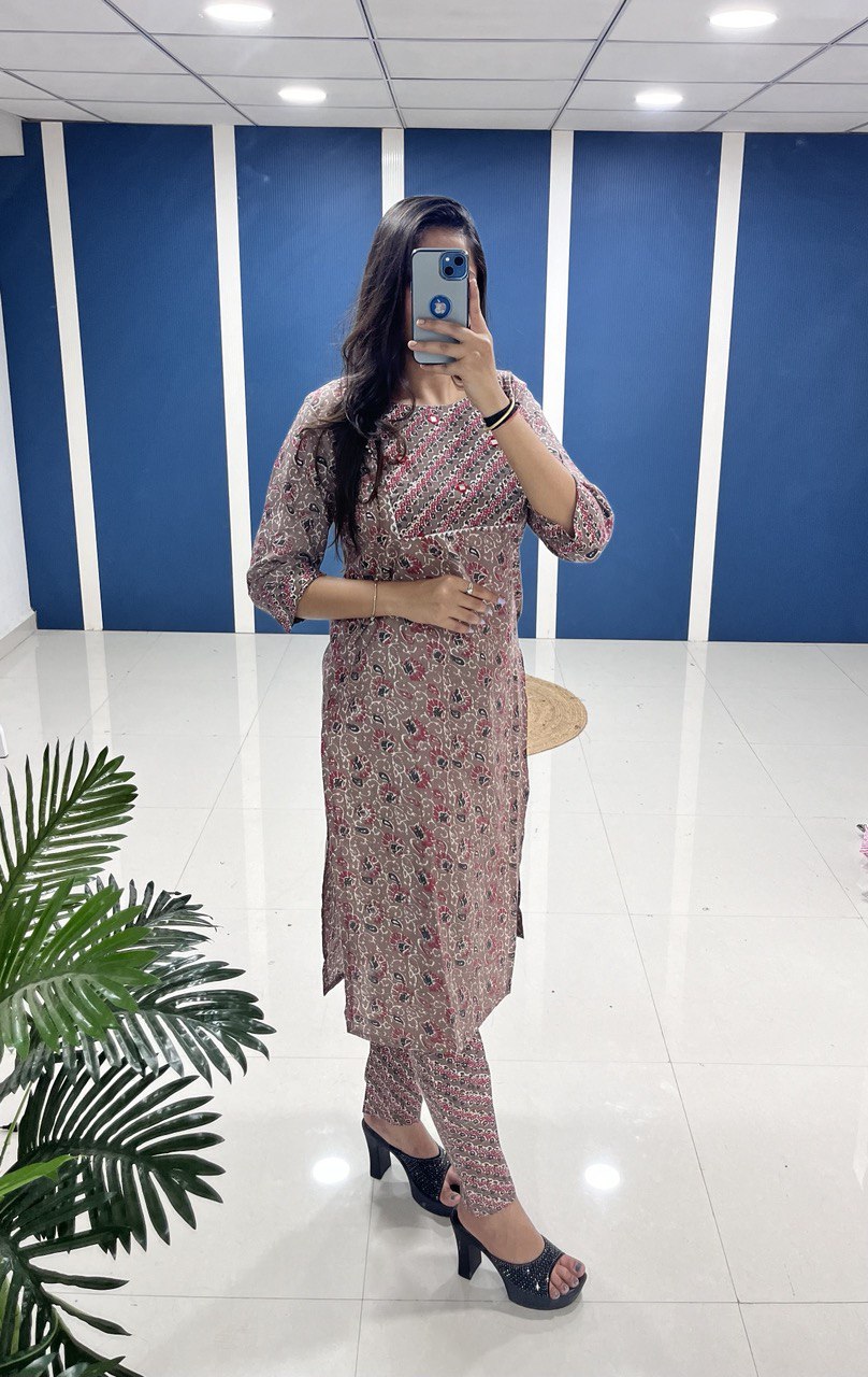 Classic & Comfort Cotton Kurti with Pant!