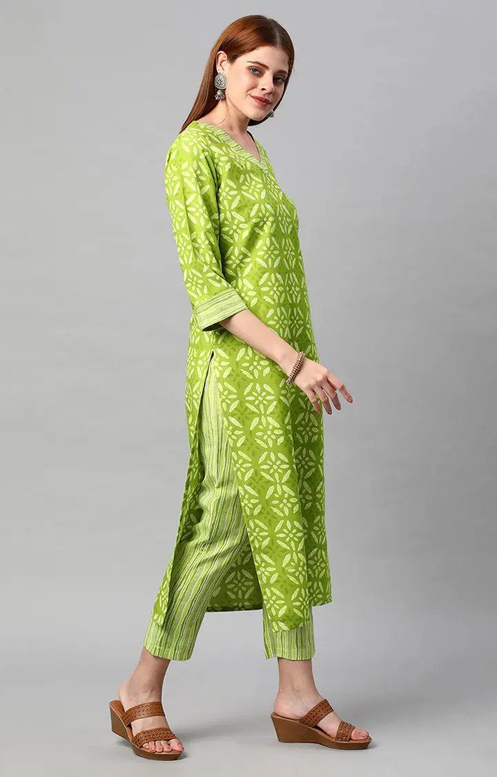 Cotton kurti with Pant set for style and comfort