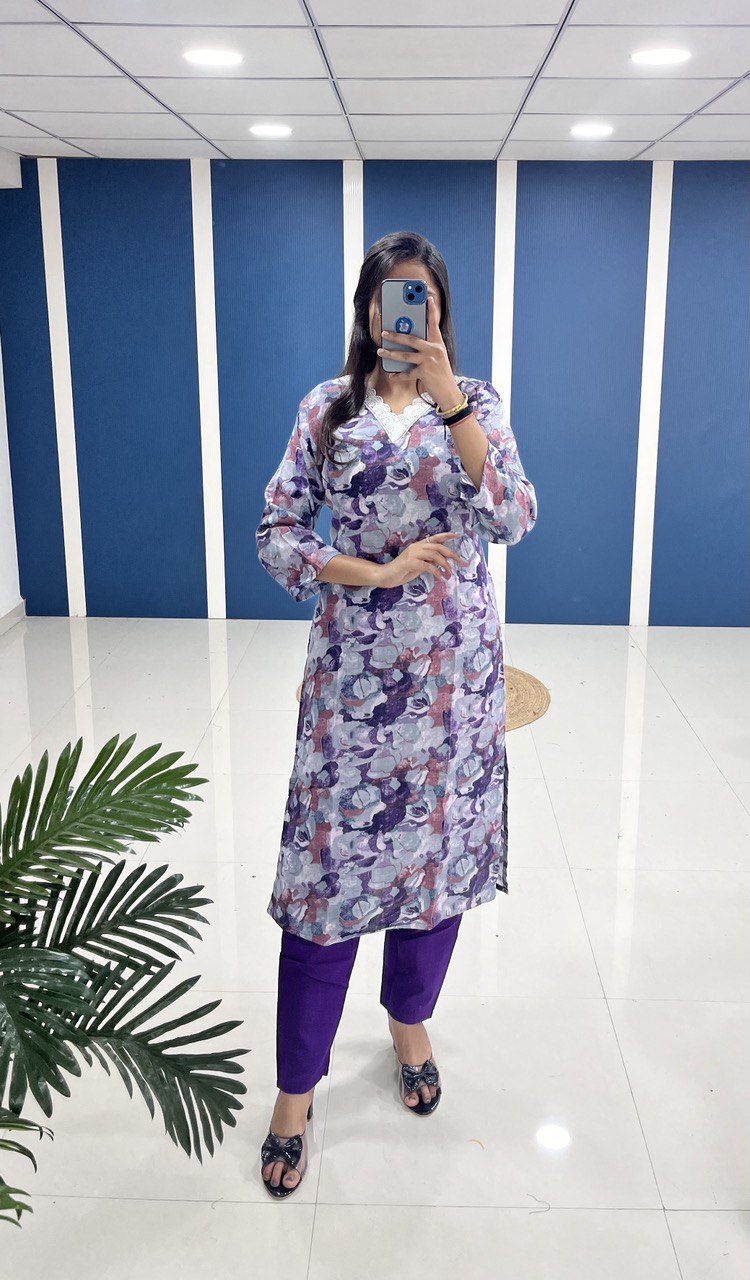 Must-Have Two-Piece Rayon Kurti for Every Occasion!