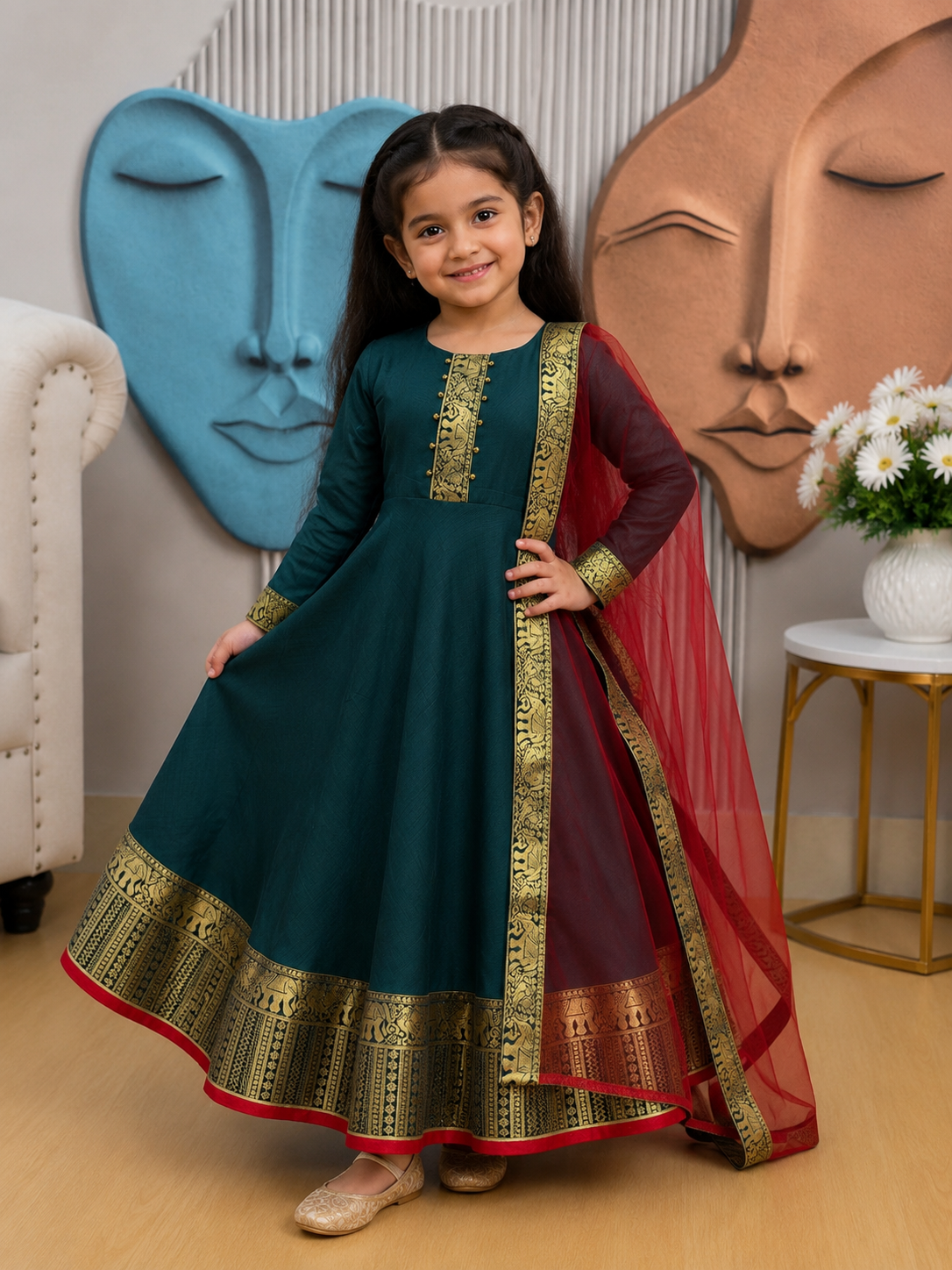 Graceful Festive Couture for Girls