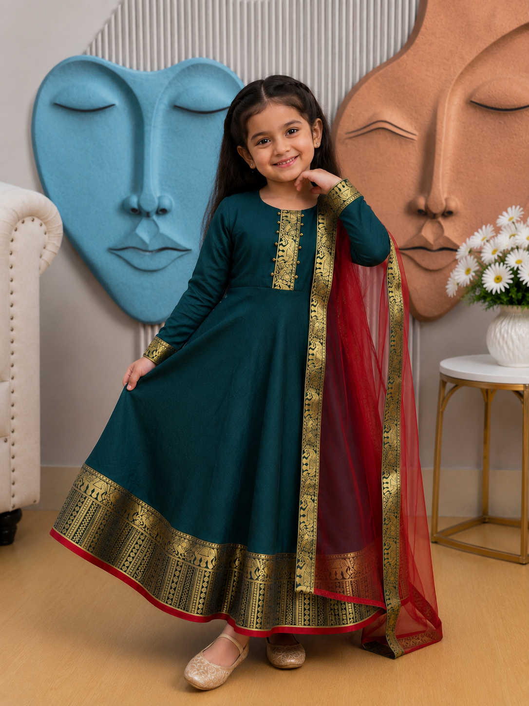 Graceful Festive Couture for Girls