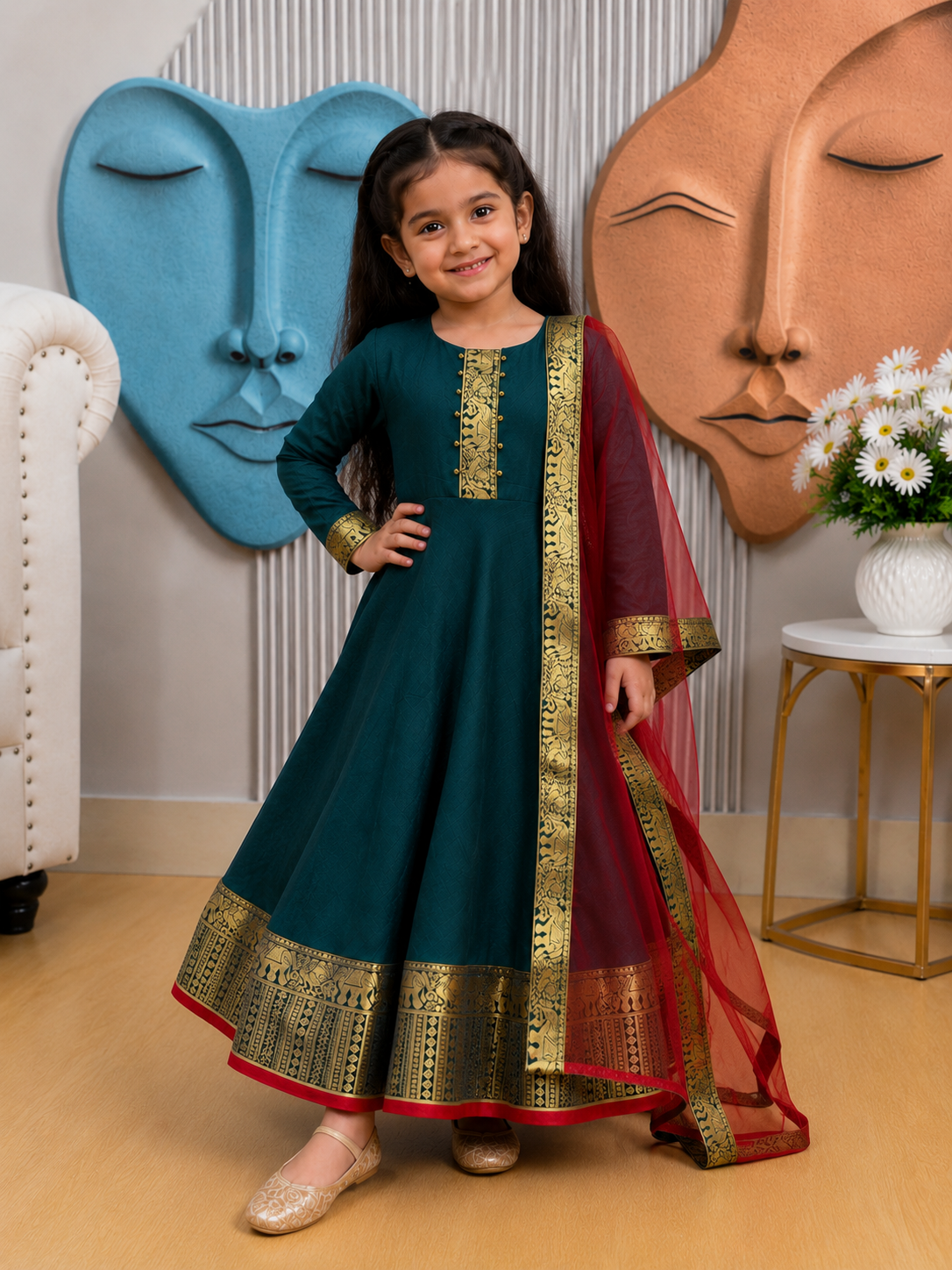 Graceful Festive Couture for Girls
