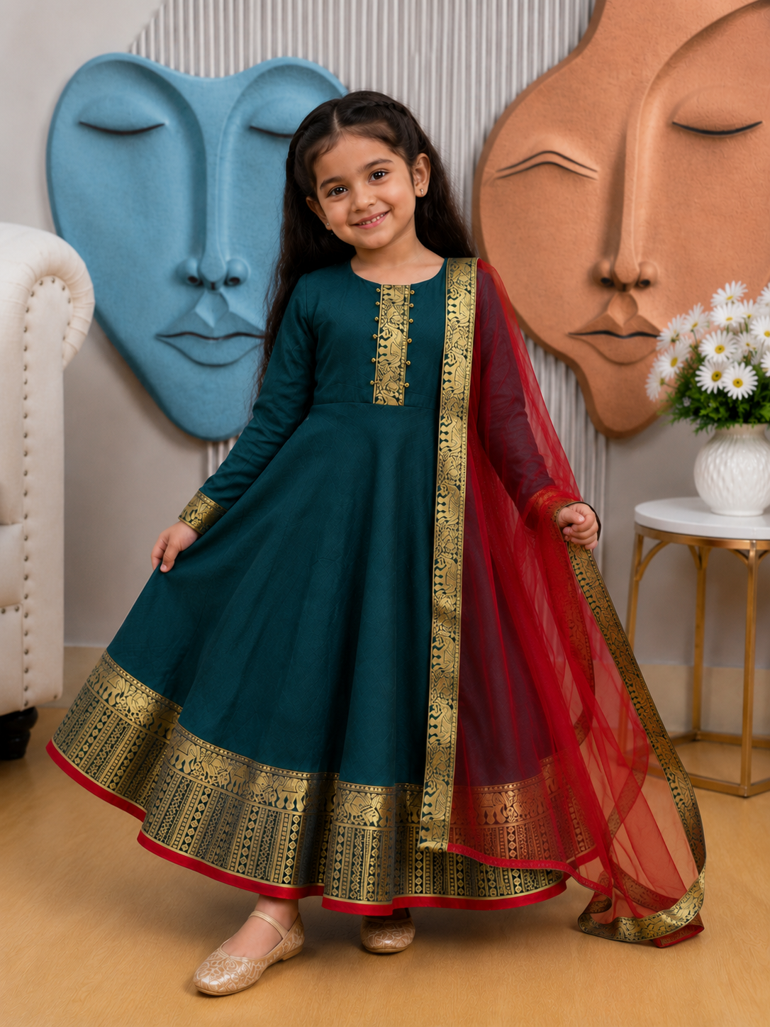 Graceful Festive Couture for Girls