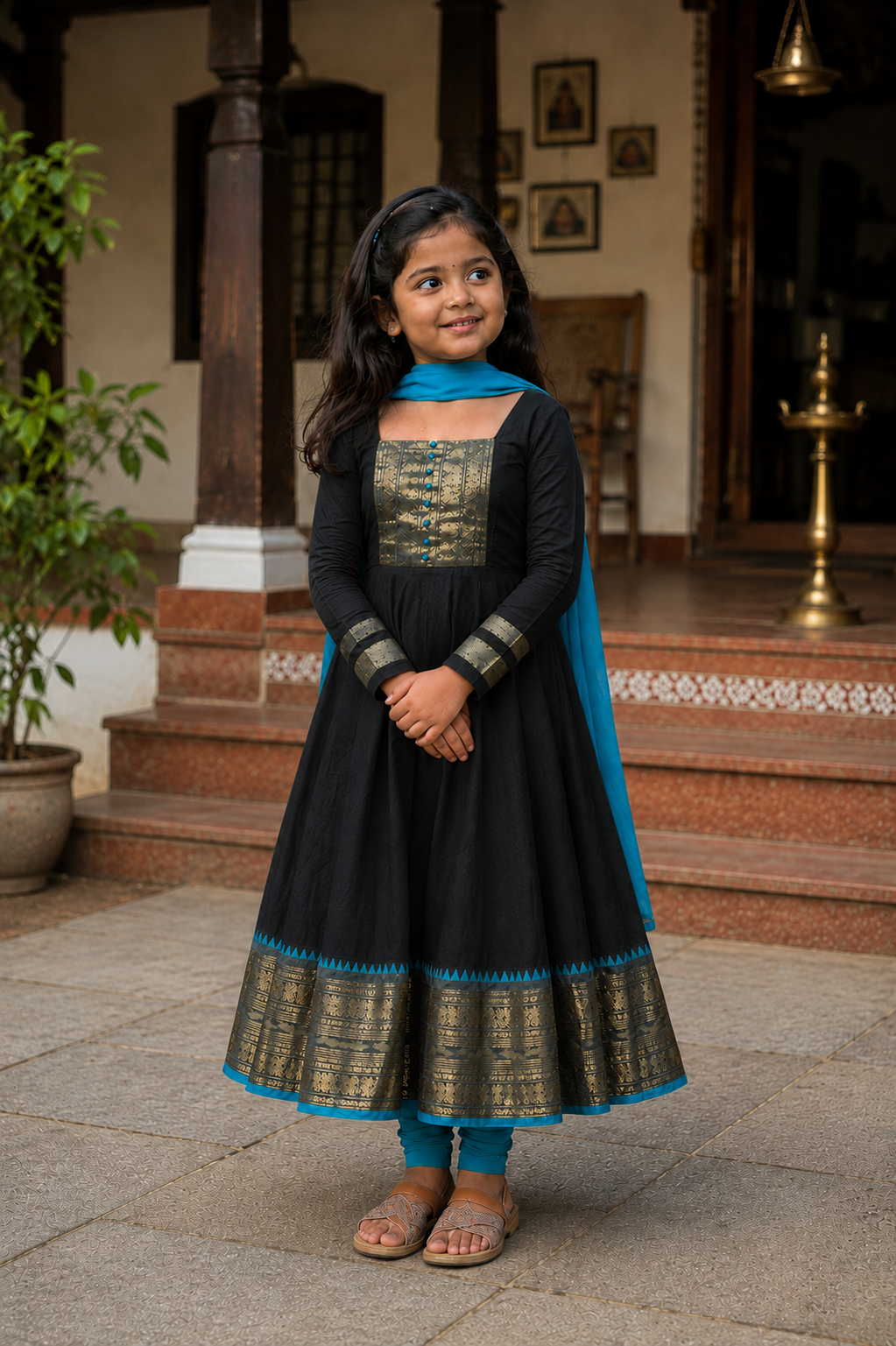 Graceful Anarkali Dress with Dupatta