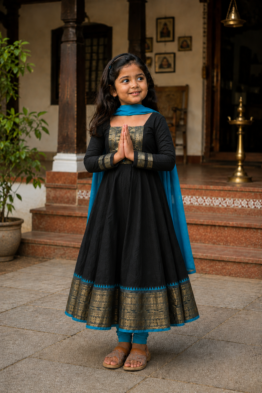 Graceful Anarkali Dress with Dupatta