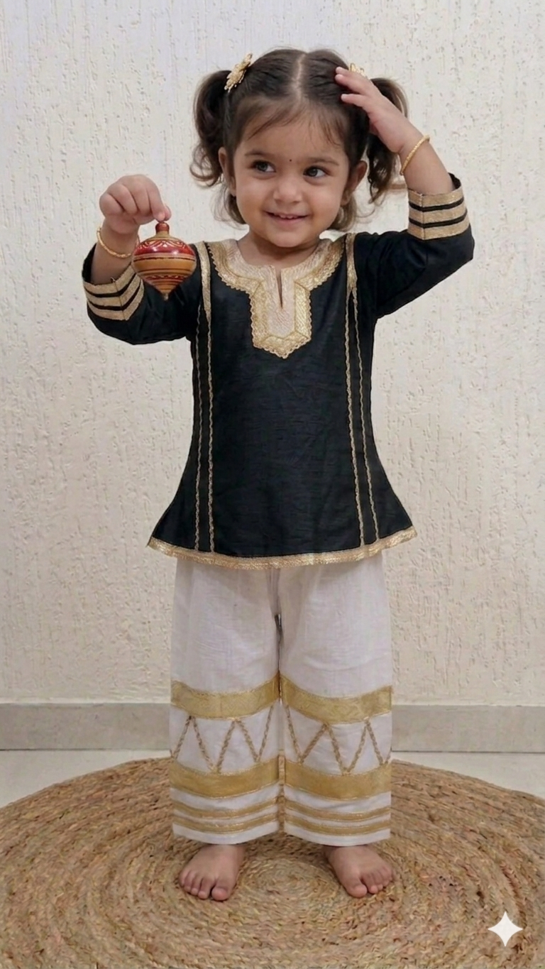 Golden Grace Ethnic Co-Ord Set