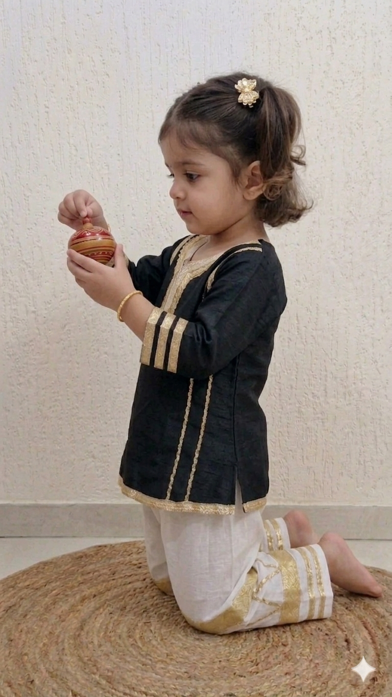 Golden Grace Ethnic Co-Ord Set