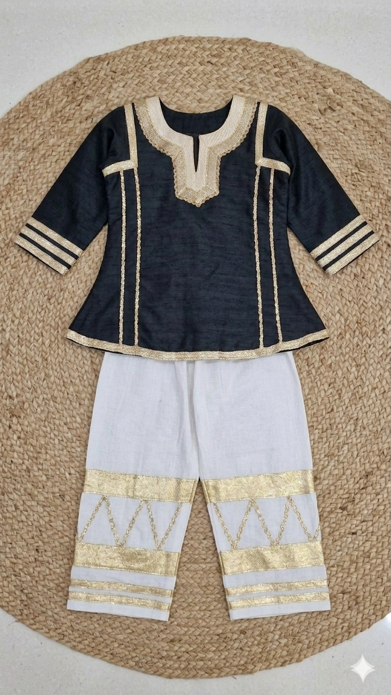 Golden Grace Ethnic Co-Ord Set