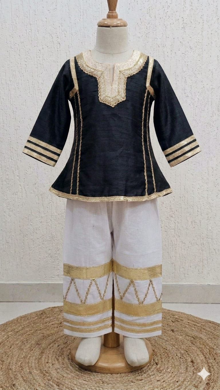 Golden Grace Ethnic Co-Ord Set