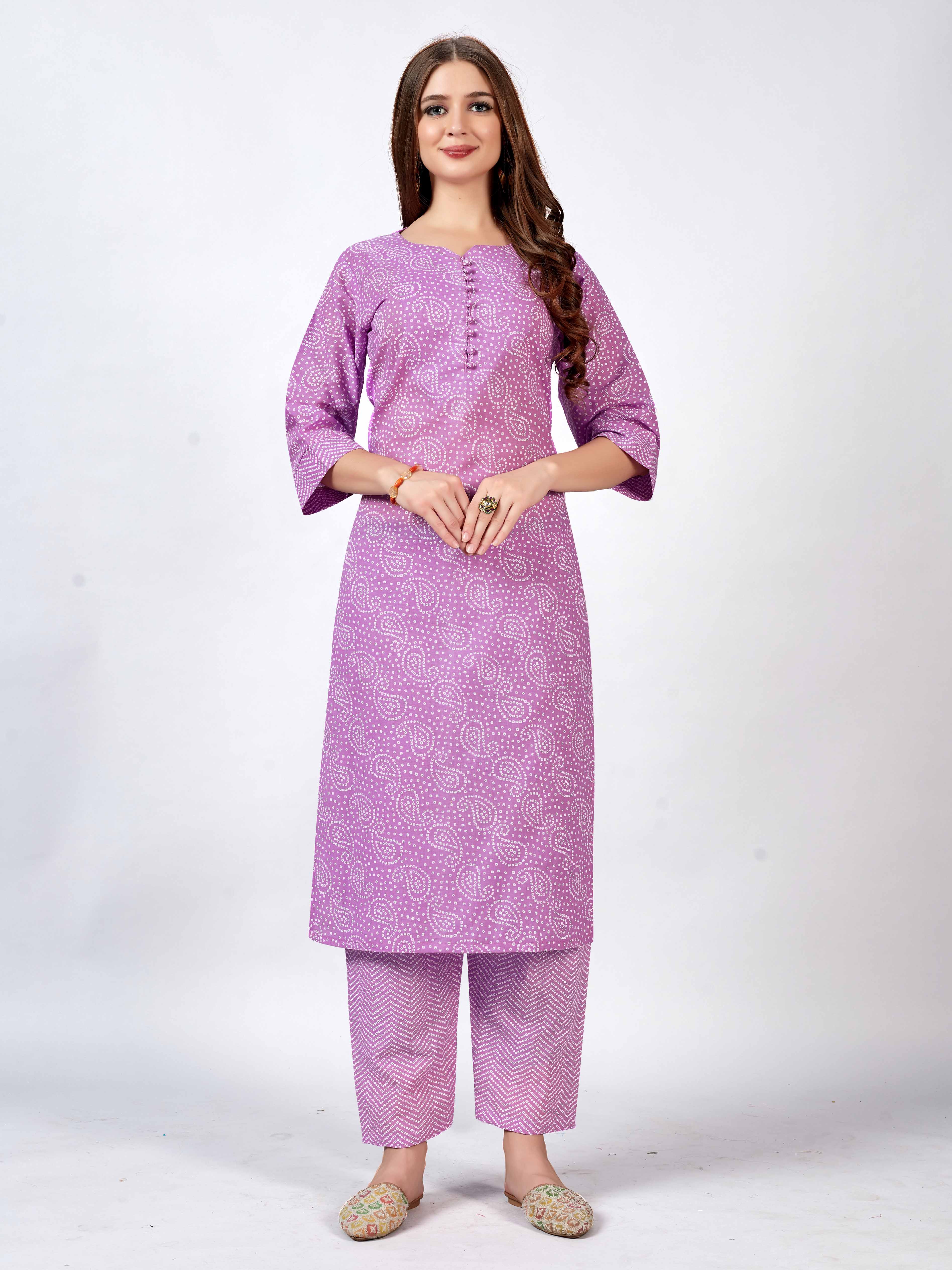 Perfect Pairing Two-Piece Cotton Kurti with Pant