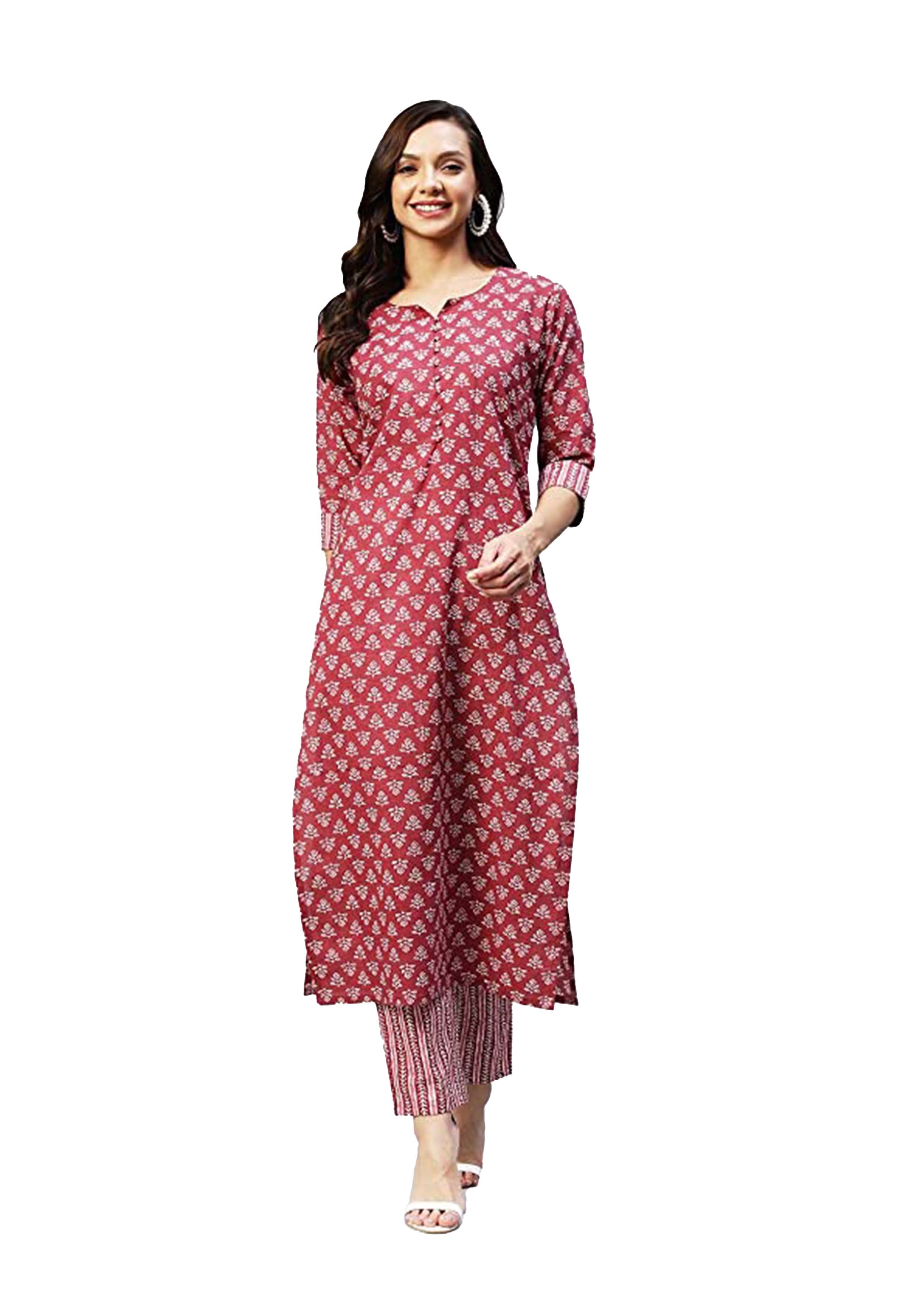 Feeling stylish in this kurti and pant set!