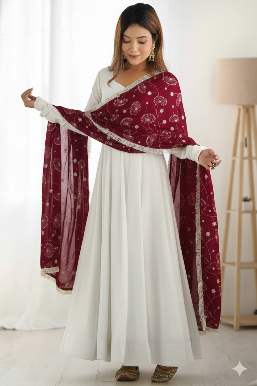 red and white anarkali dress Anarkali Suit Red White Frock Cheap White And Red Frock Suit Shop