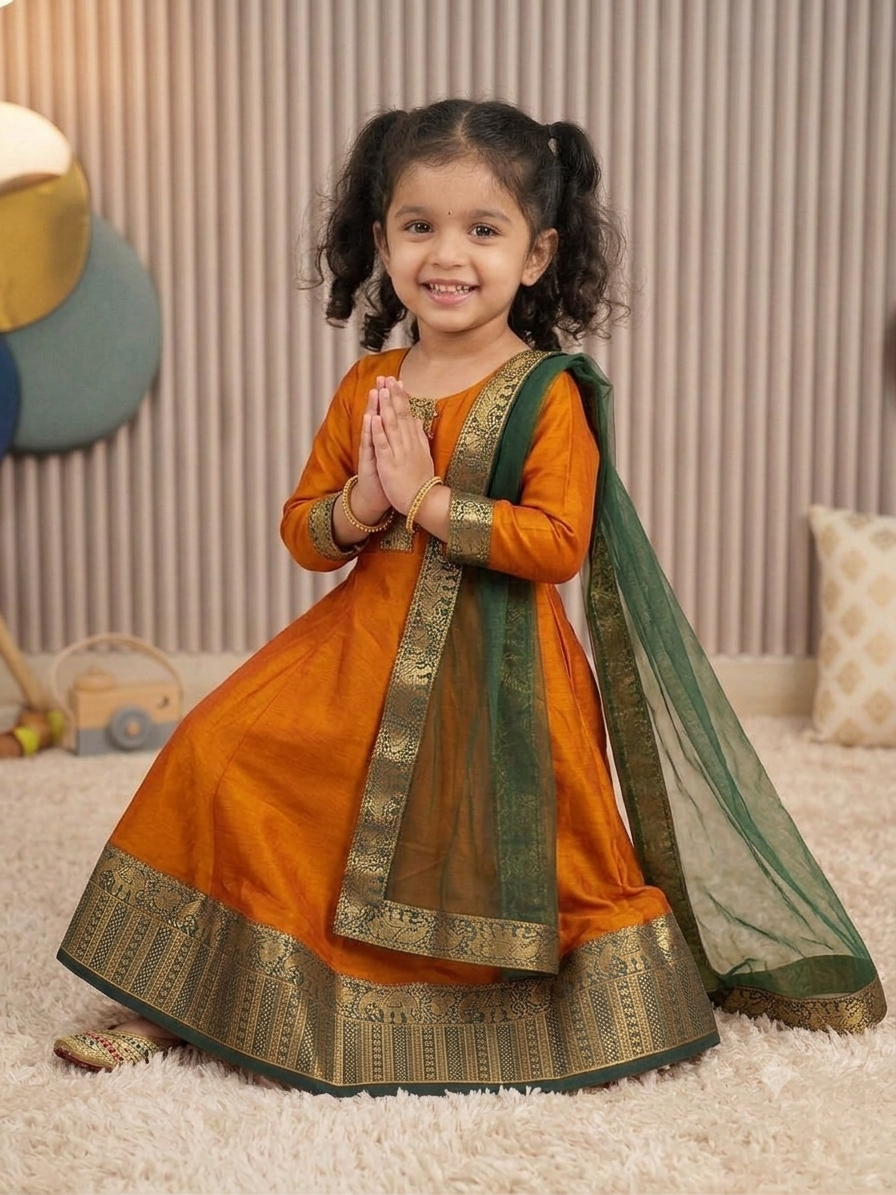 Graceful Festive Couture for Girls