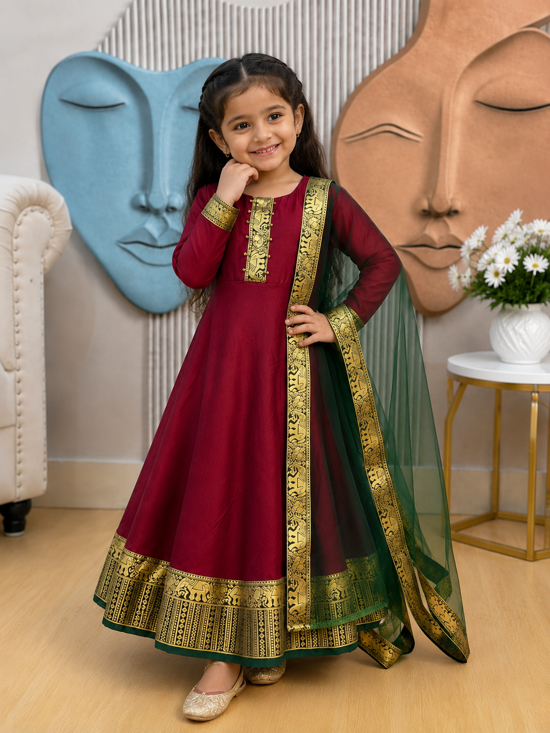 Graceful Festive Couture for Girls