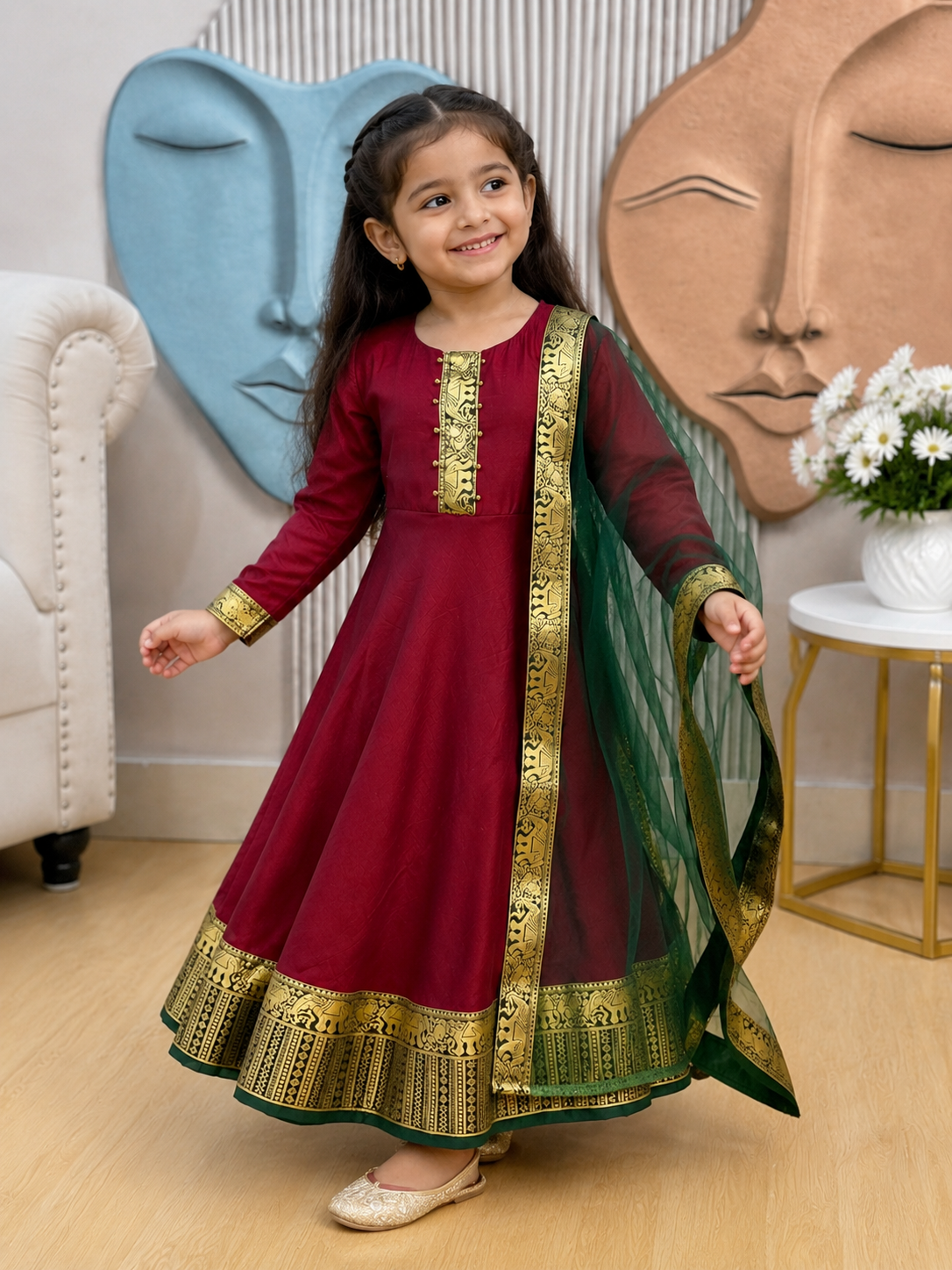 Graceful Festive Couture for Girls