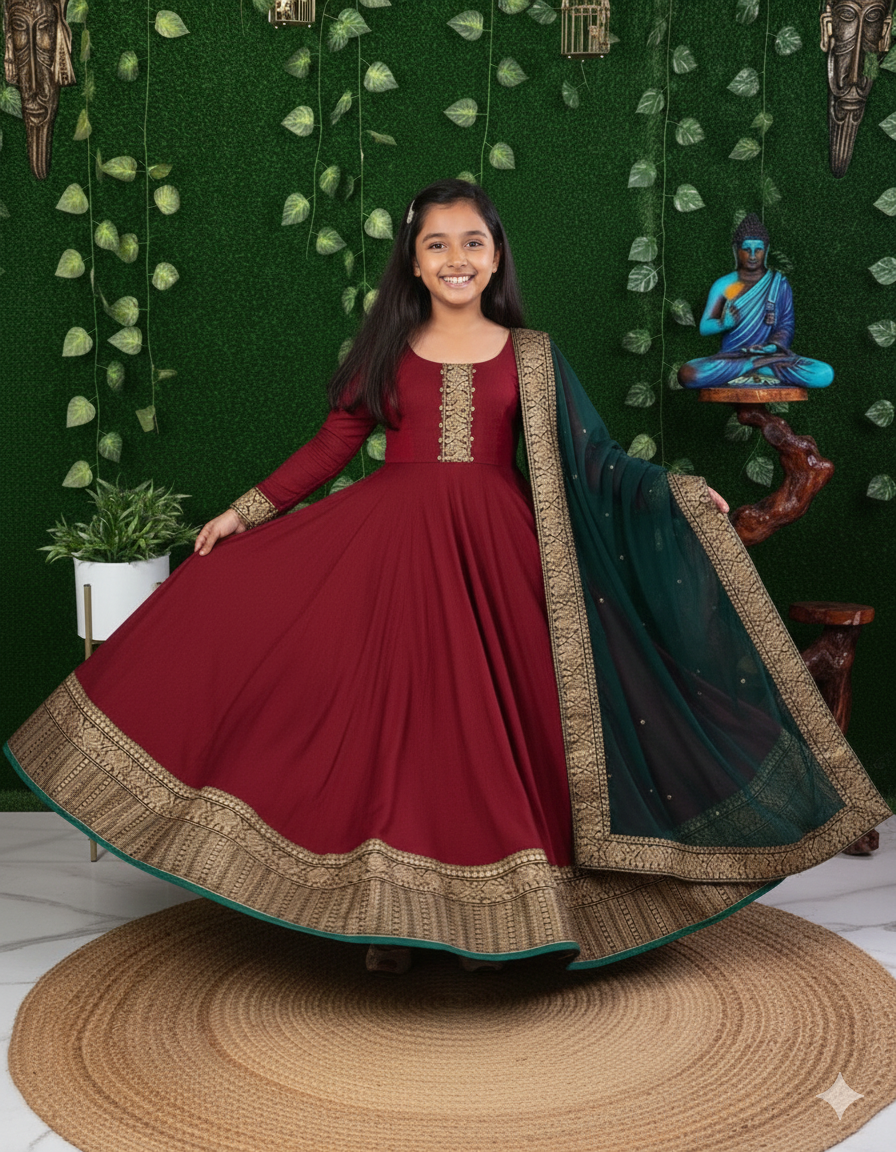 Graceful Festive Couture for Girls