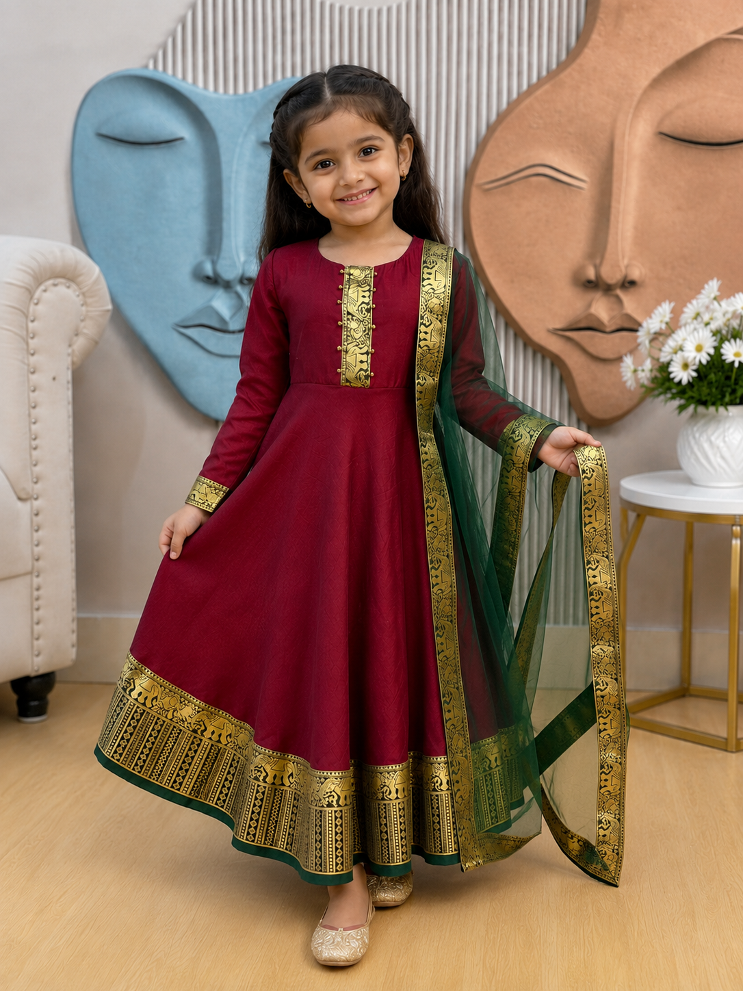 Graceful Festive Couture for Girls