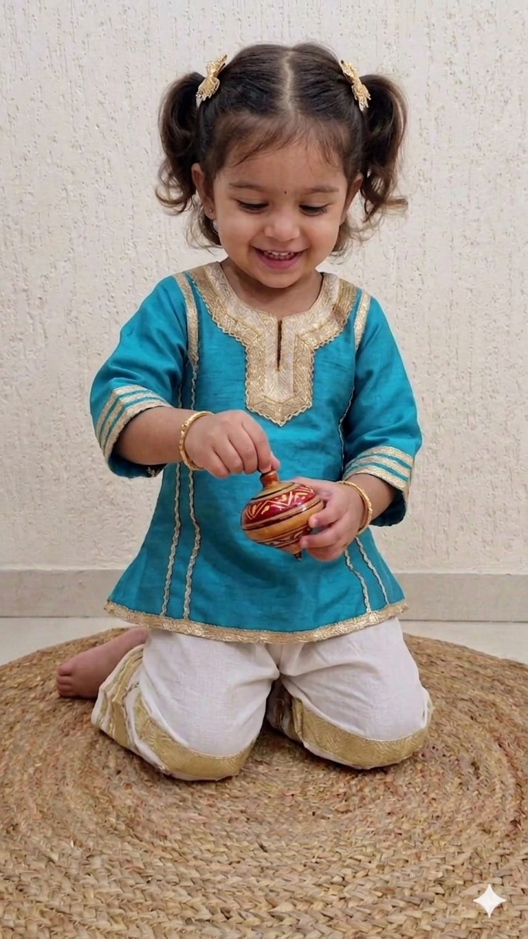 Golden Grace Ethnic Co-Ord Set