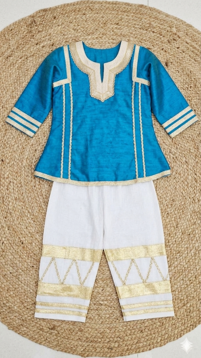 Golden Grace Ethnic Co-Ord Set