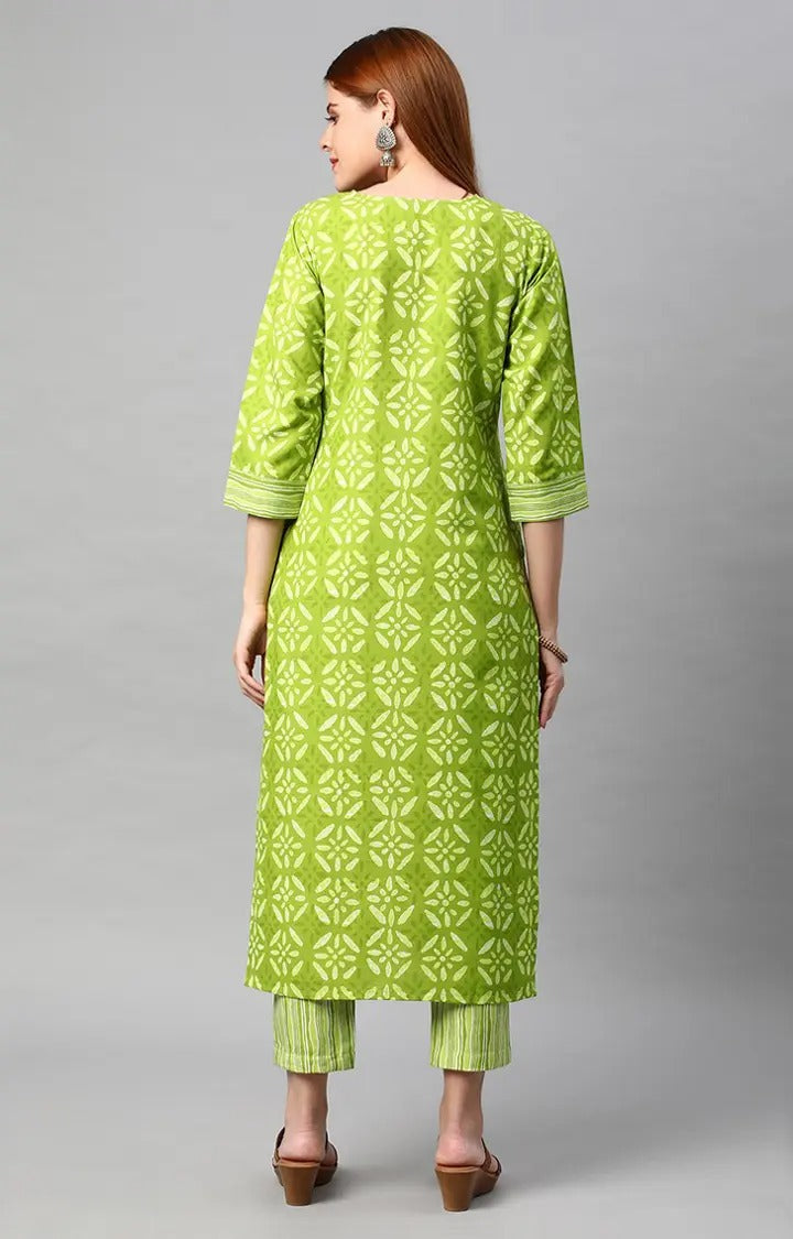 Cotton kurti with Pant set for style and comfort