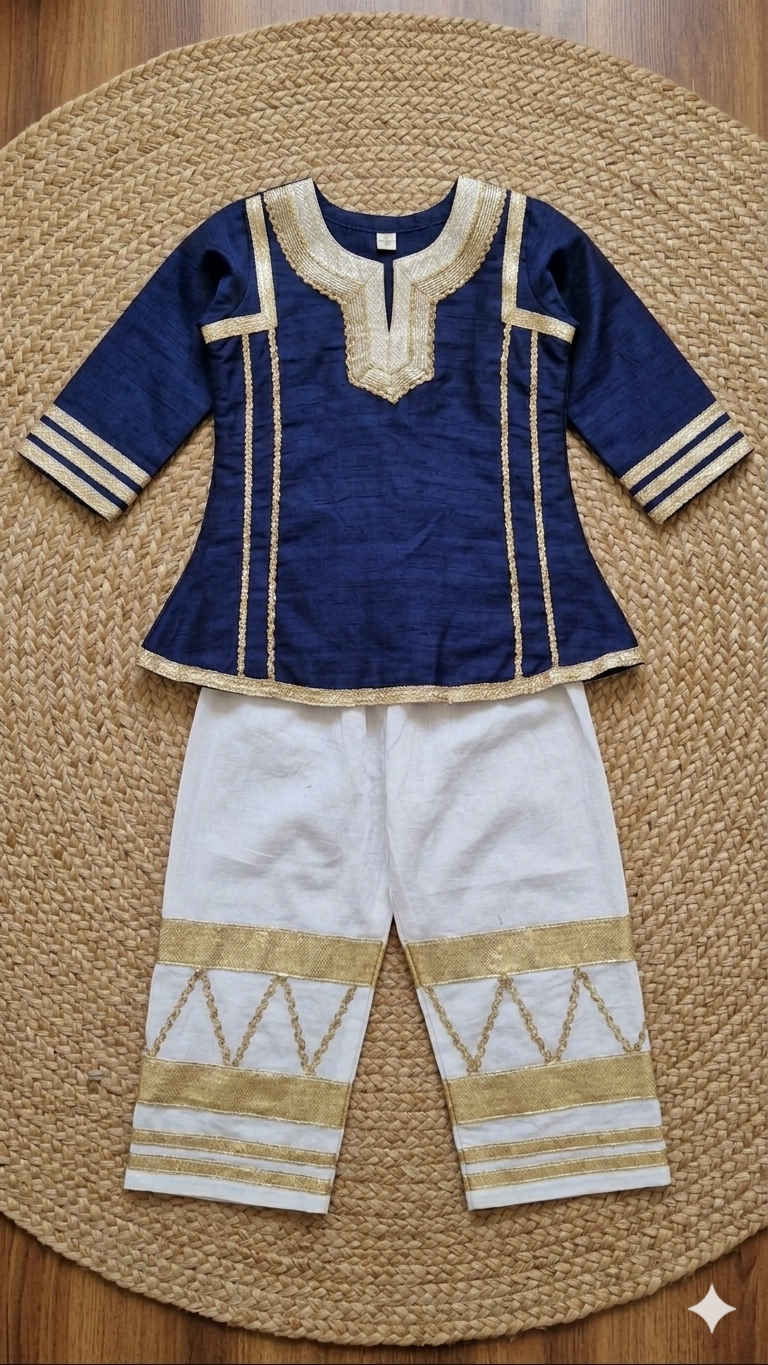 Golden Grace Ethnic Co-Ord Set