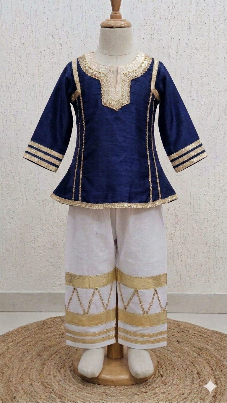 Golden Grace Ethnic Co-Ord Set