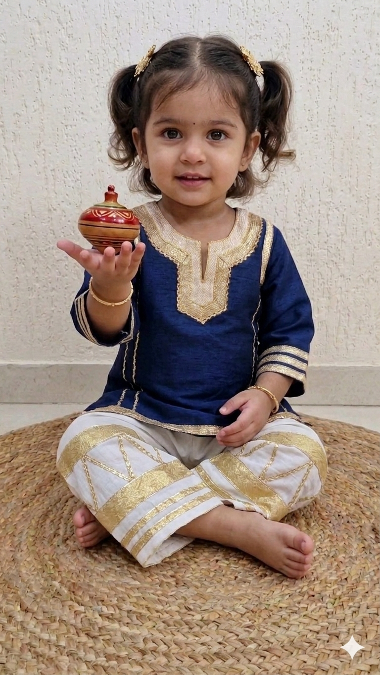 Golden Grace Ethnic Co-Ord Set