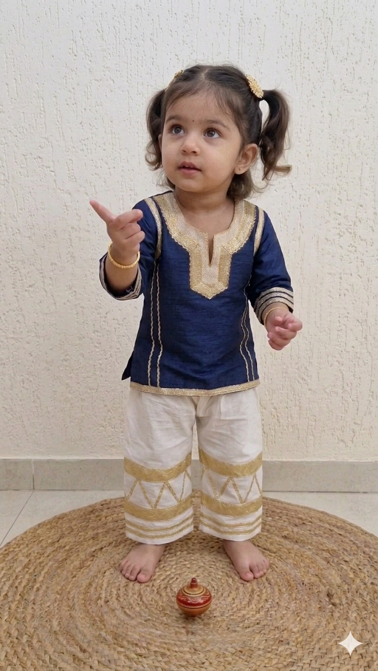 Golden Grace Ethnic Co-Ord Set