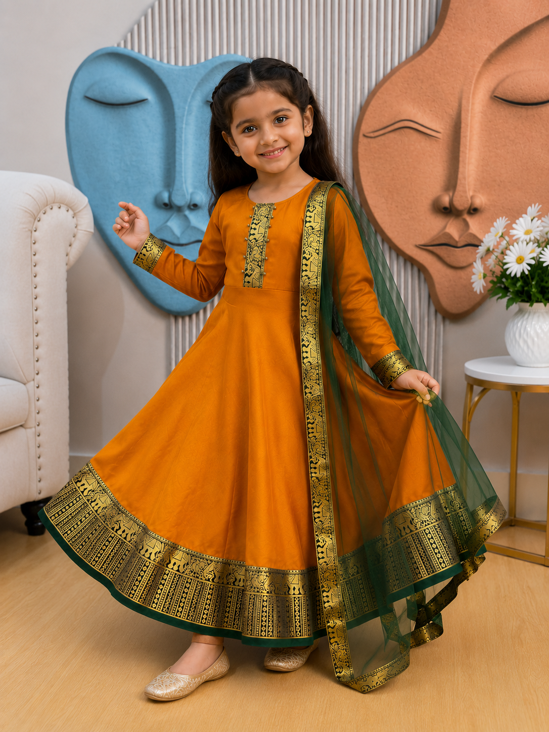 Graceful Festive Couture for Girls