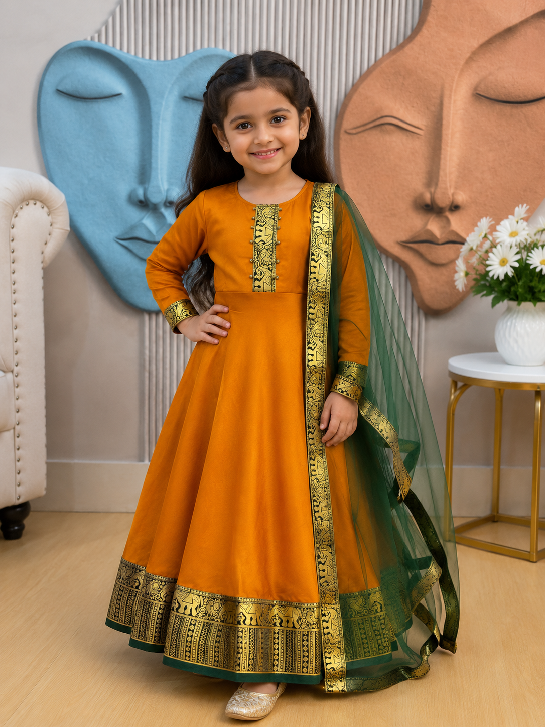 Graceful Festive Couture for Girls