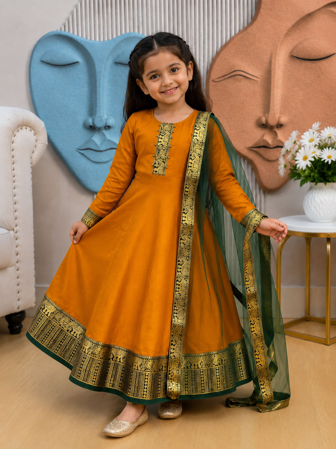 Graceful Festive Couture for Girls