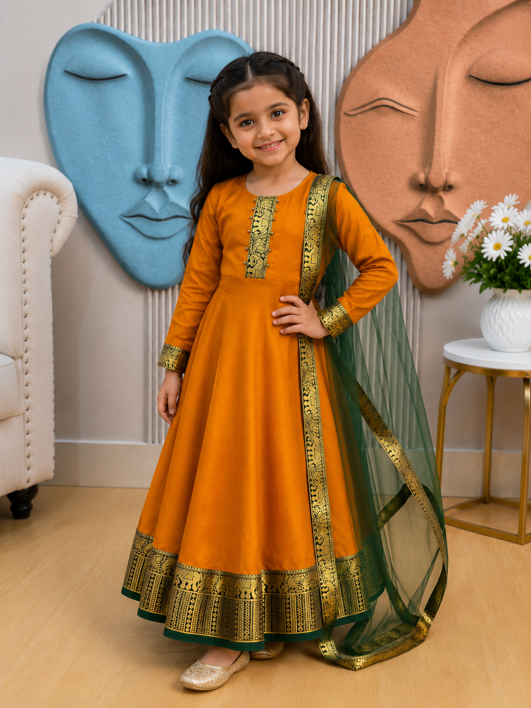Graceful Festive Couture for Girls