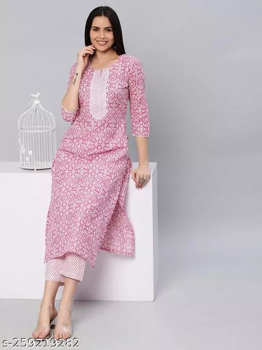 Presenting Beautiful Printed  Kurta And Pant Set.