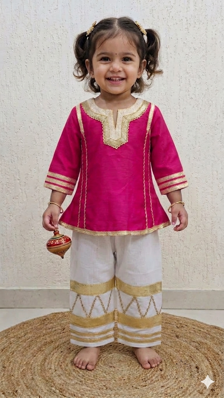 Golden Grace Ethnic Co-Ord Set
