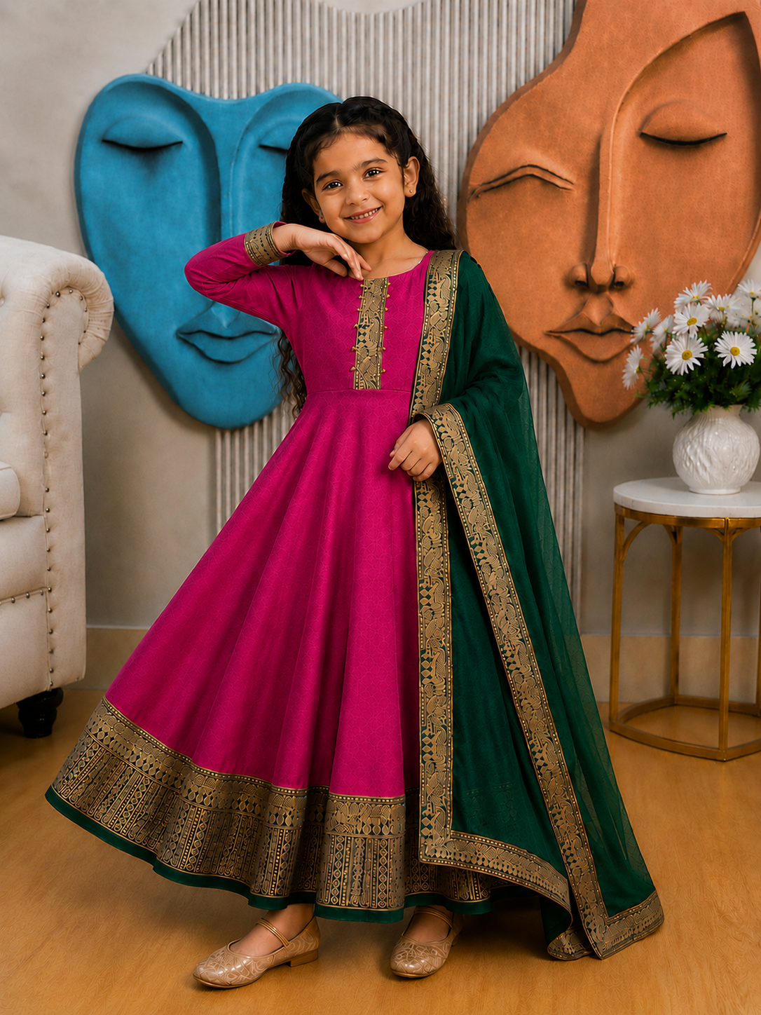 Graceful Festive Couture for Girls