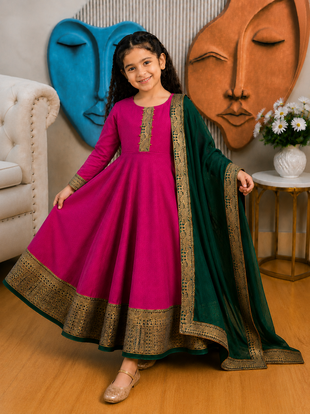 Graceful Festive Couture for Girls