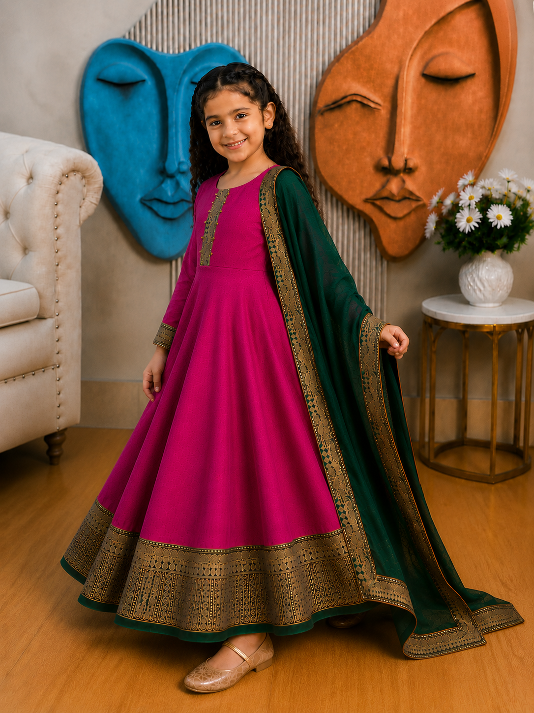 Graceful Festive Couture for Girls