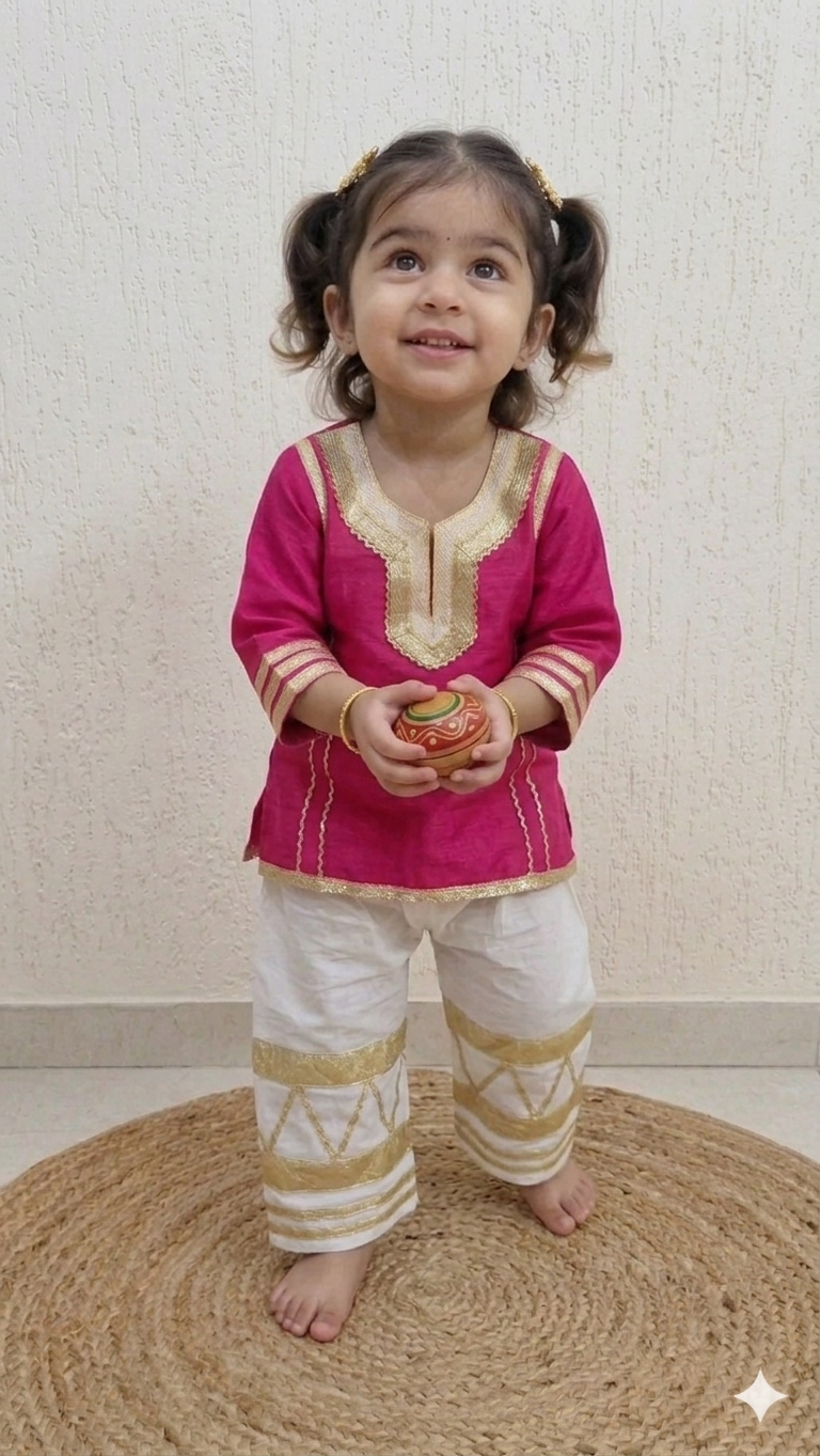 Golden Grace Ethnic Co-Ord Set