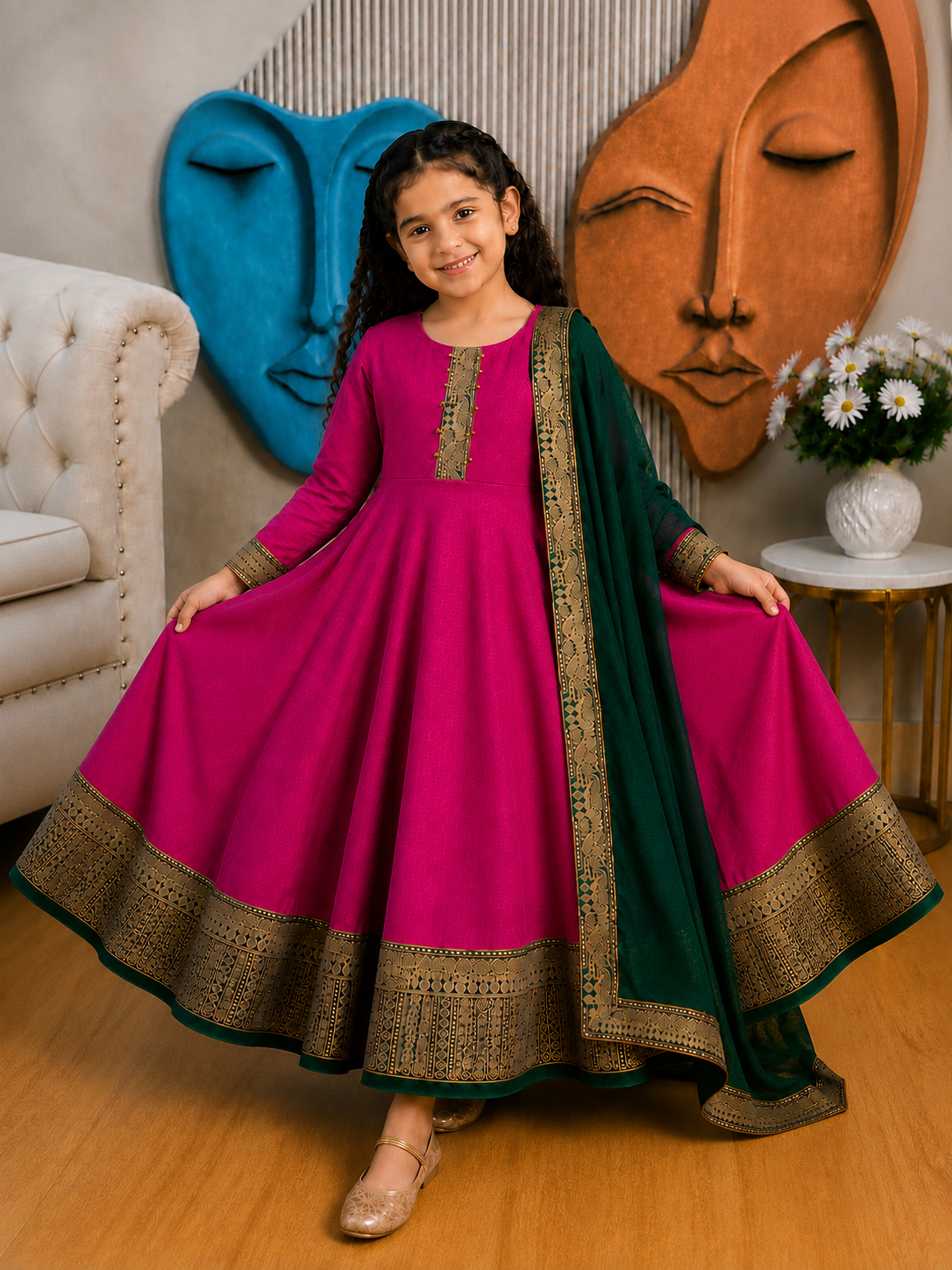Graceful Festive Couture for Girls