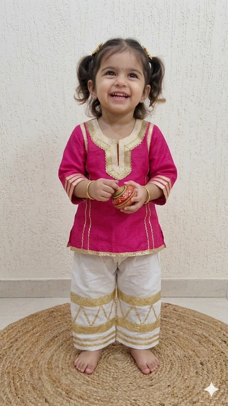 Golden Grace Ethnic Co-Ord Set