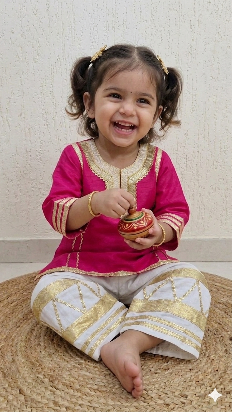 Golden Grace Ethnic Co-Ord Set