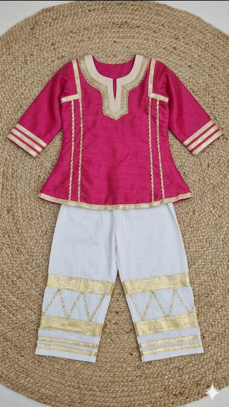 Golden Grace Ethnic Co-Ord Set