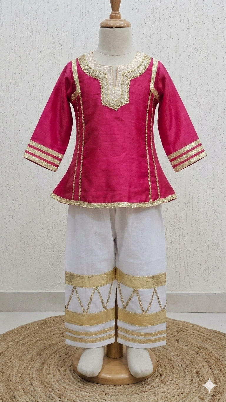 Golden Grace Ethnic Co-Ord Set