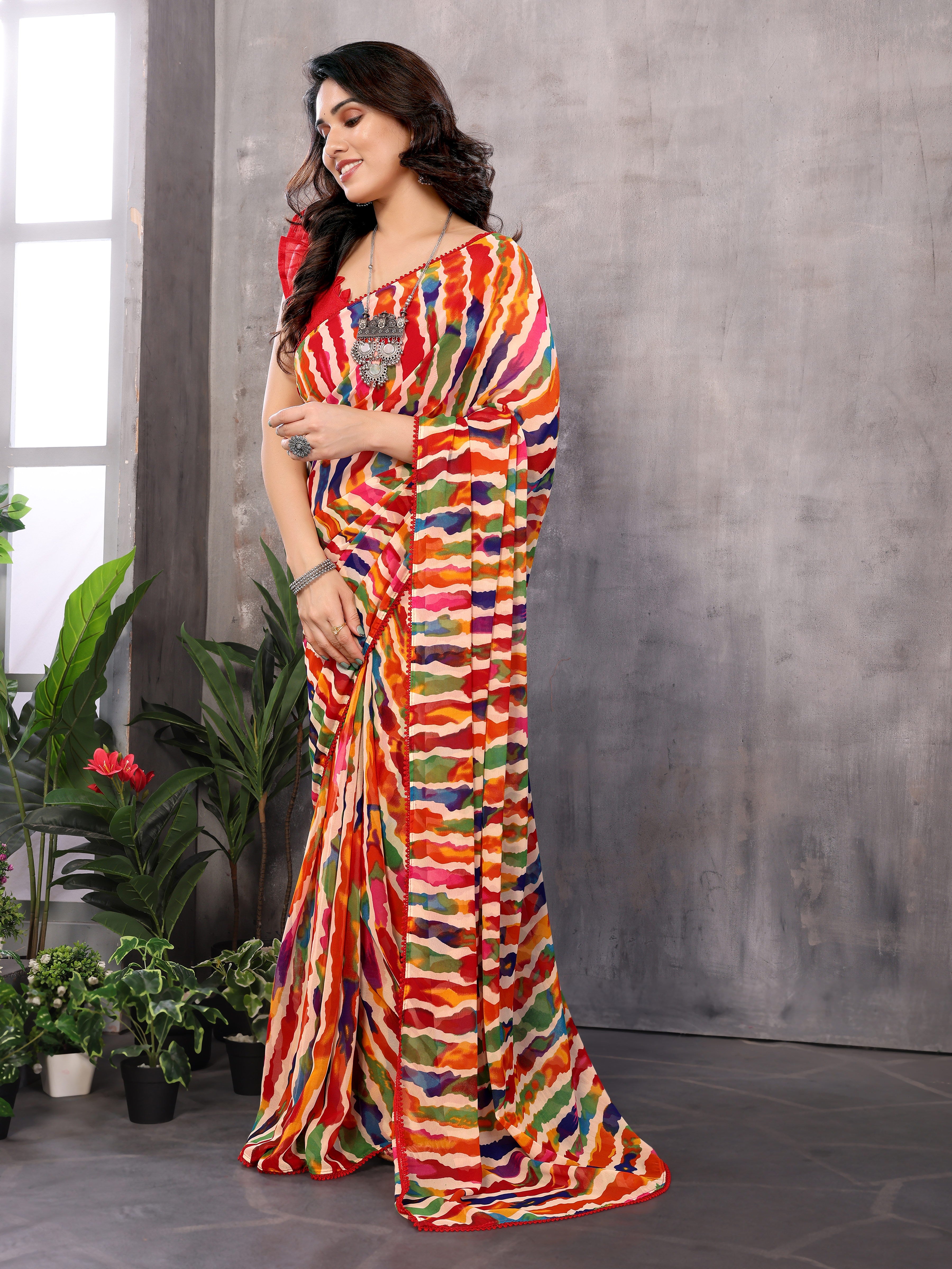 Ready to Wear Multicolour Saree