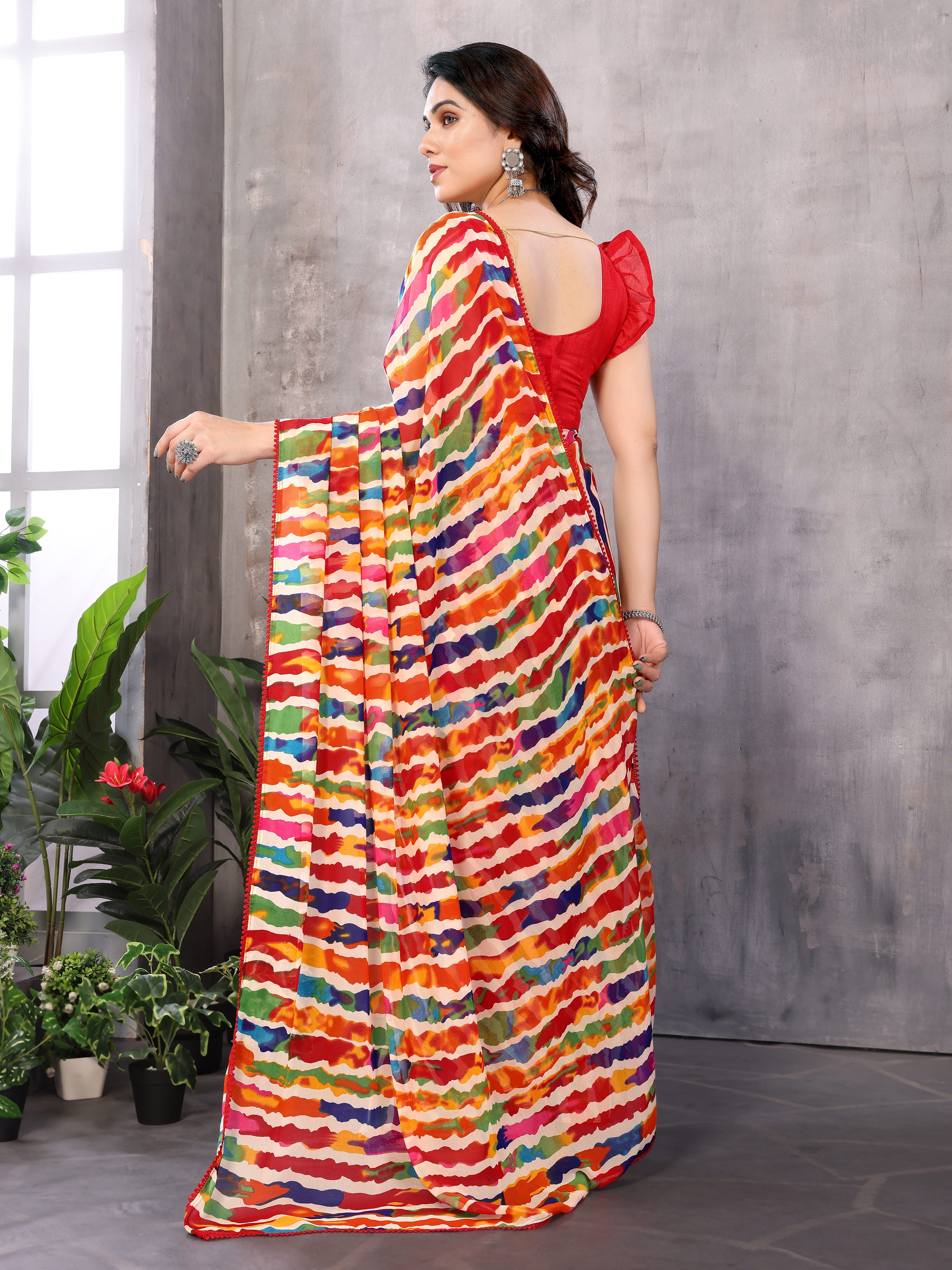 Ready to Wear Multicolour Saree